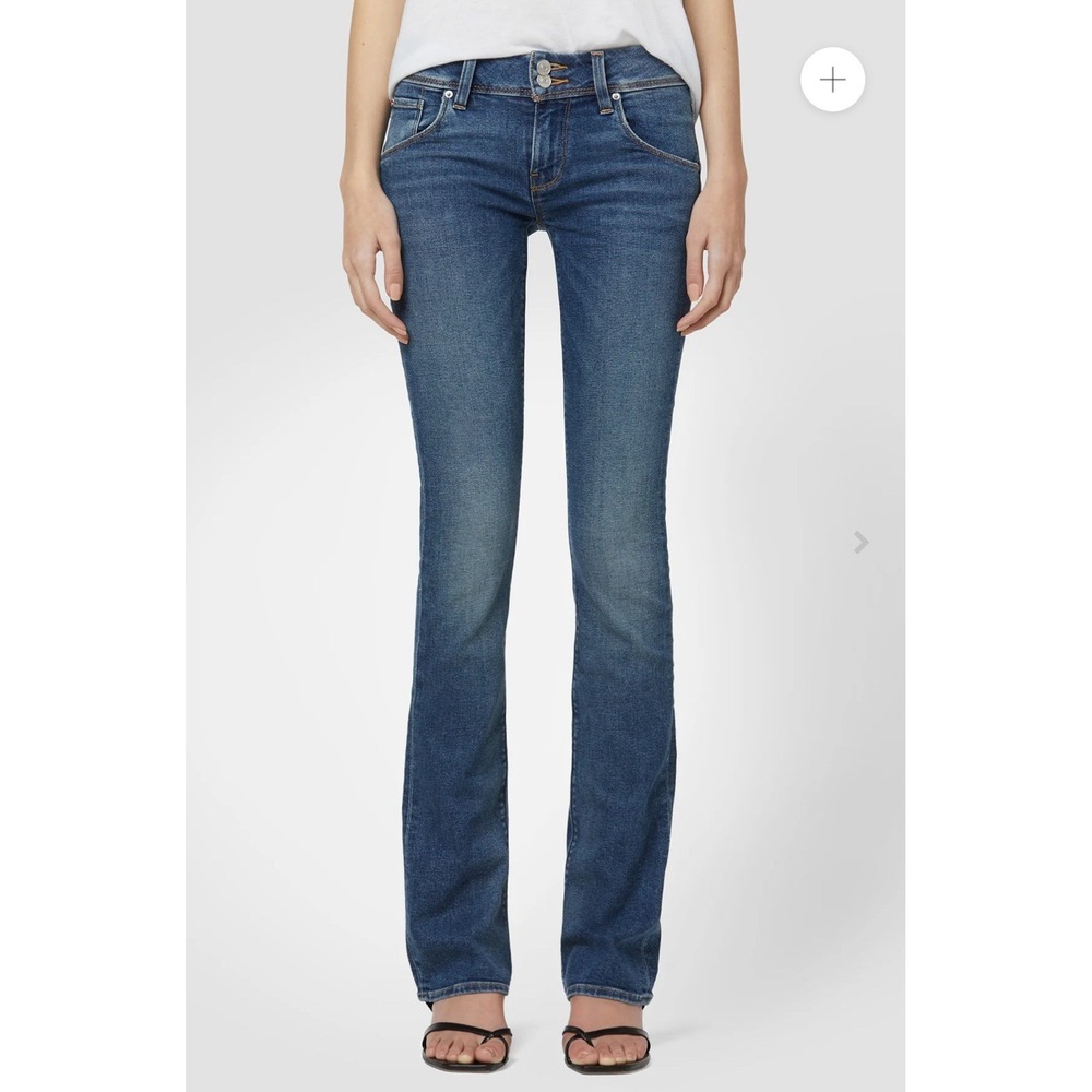 Hudson Beth Mid Rise Baby Boot Cut Women's Jeans 25 Missing One Button MSRP $195